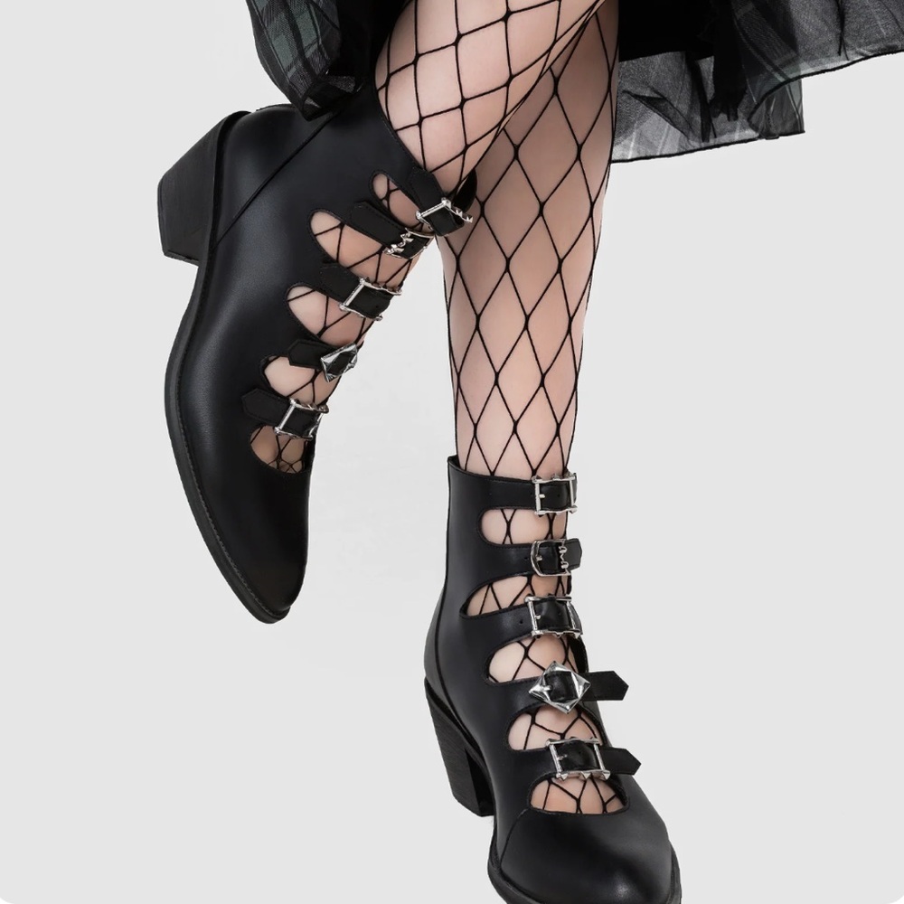 Disturbia Bridget Buckled Boots